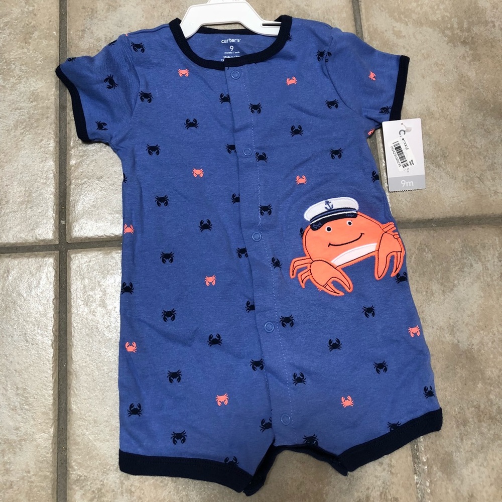 Carters baby boy romper 9M